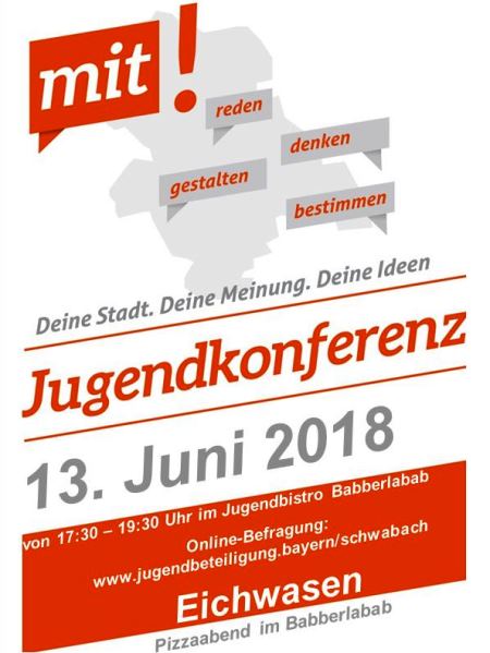 Flyer der Jugendkonferenz am 13. Juni 2018