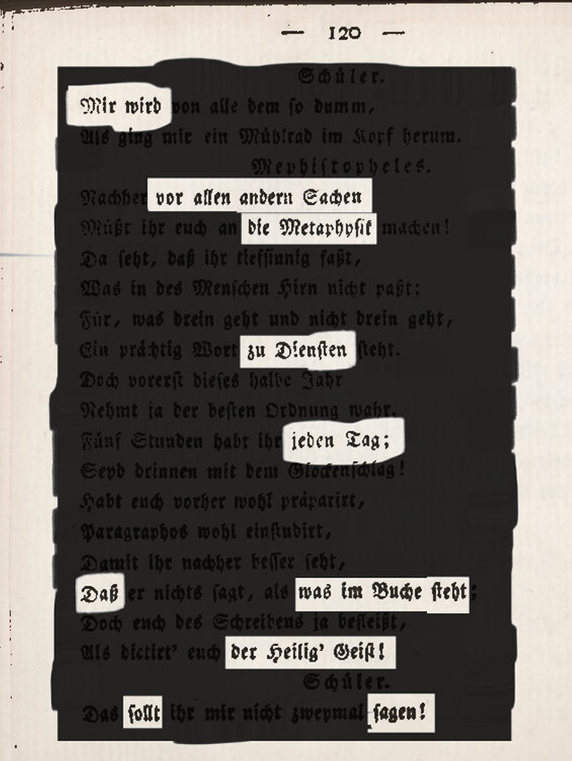 Blackout Poetry Workshop mit Dr. Frauke Bayer am 19.8. und 9.9.