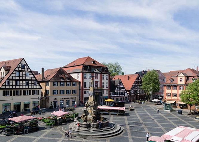 Der Marktplatz von Schwabach