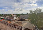 Luftbild der Baustelle an der Johannes-Helm-Schule