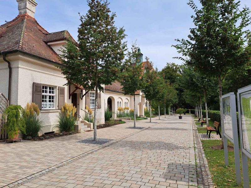 Der Eingangsbereich des  Friedhofs