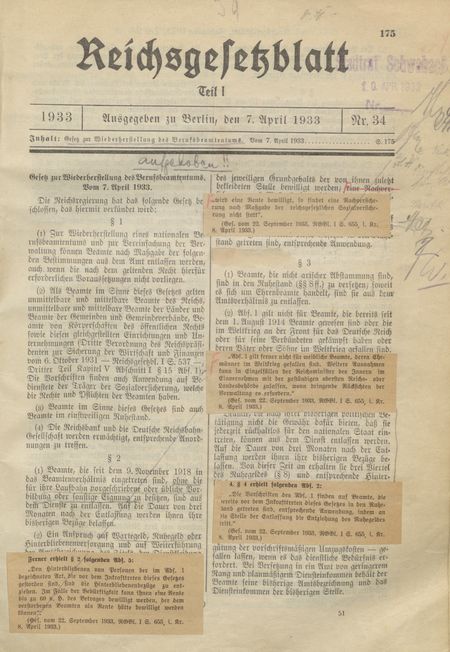 StadtASC Reichsgesetzblatt 1933 S 175