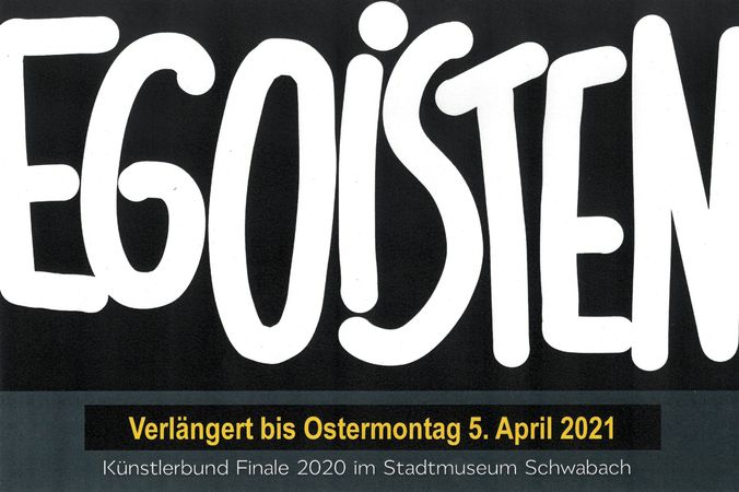 Das Logo der Ausstellung "Egoisten"