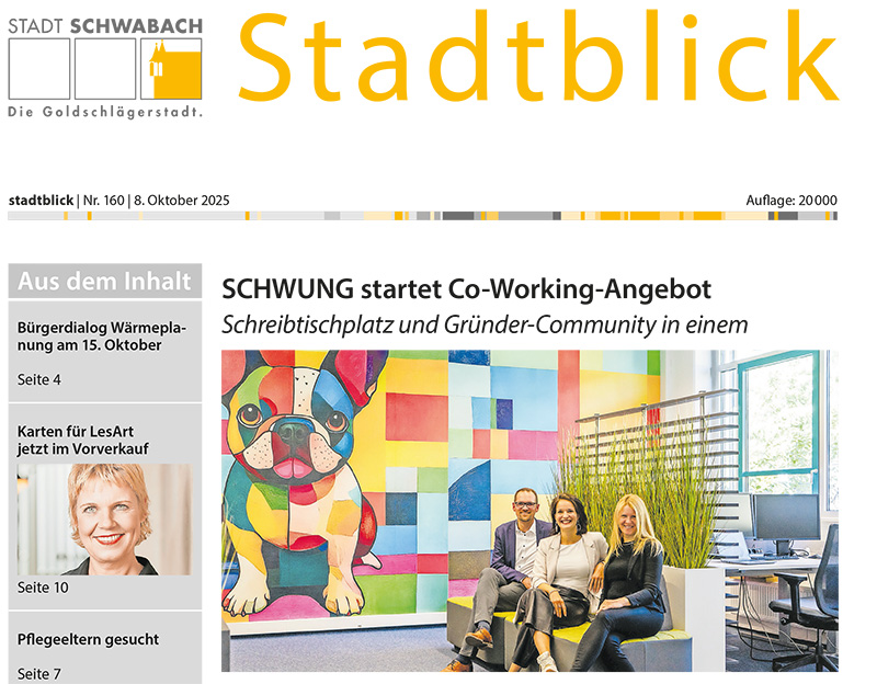 Ausschnitt des Titelbildes der Oktober-Ausgabe des Stadtblicks